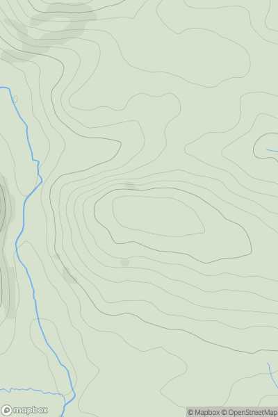Thumbnail image for Burrow Hill [South Central England] [ST060234] showing contour plot for surrounding peak